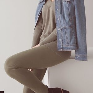 Womens Mason Solid Faux Suede Leggings